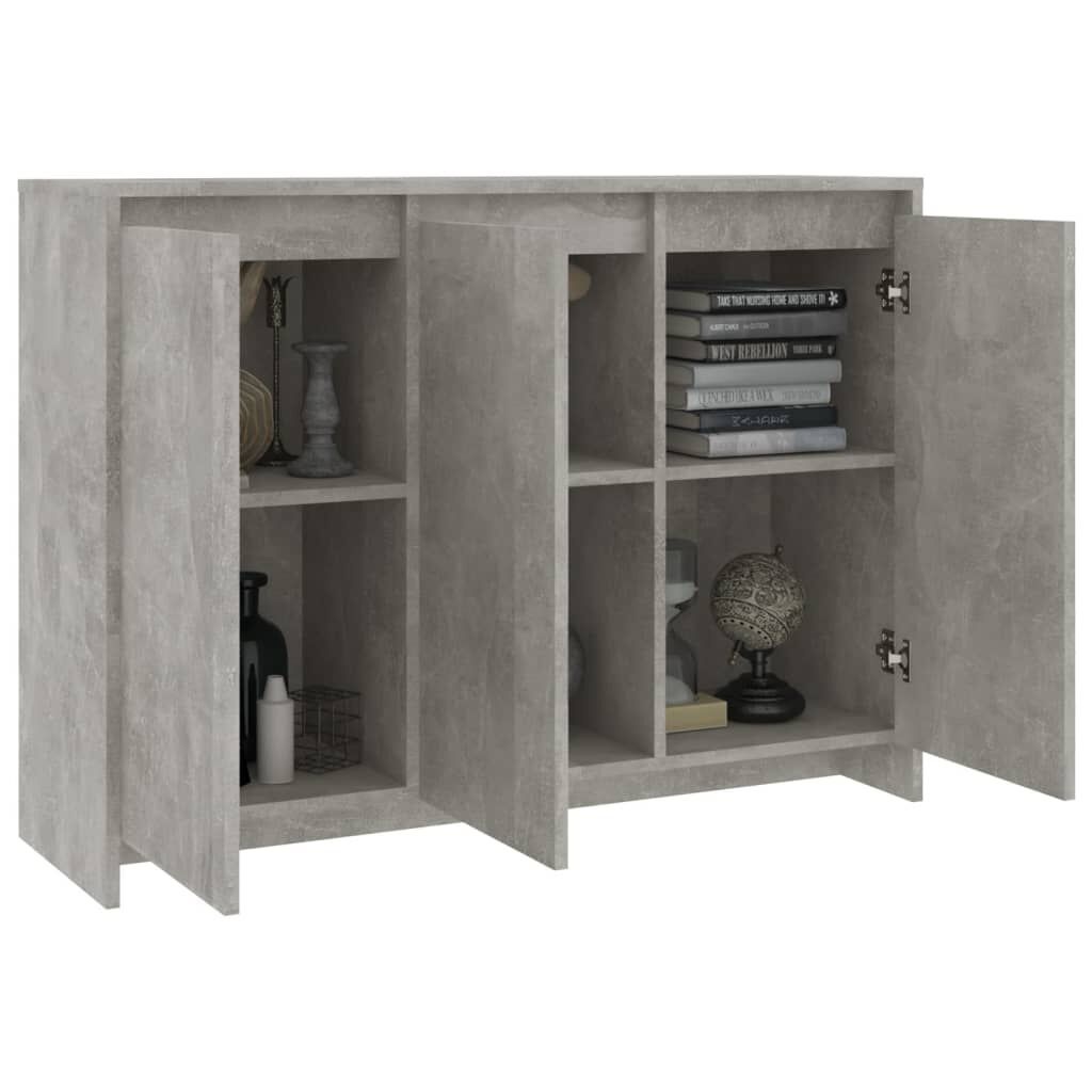 vidaXL Dressoir Betongrijs 102x33x75 cm - 52% Korting!