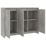 vidaXL Dressoir Betongrijs 102x33x75 cm - 52% Korting!