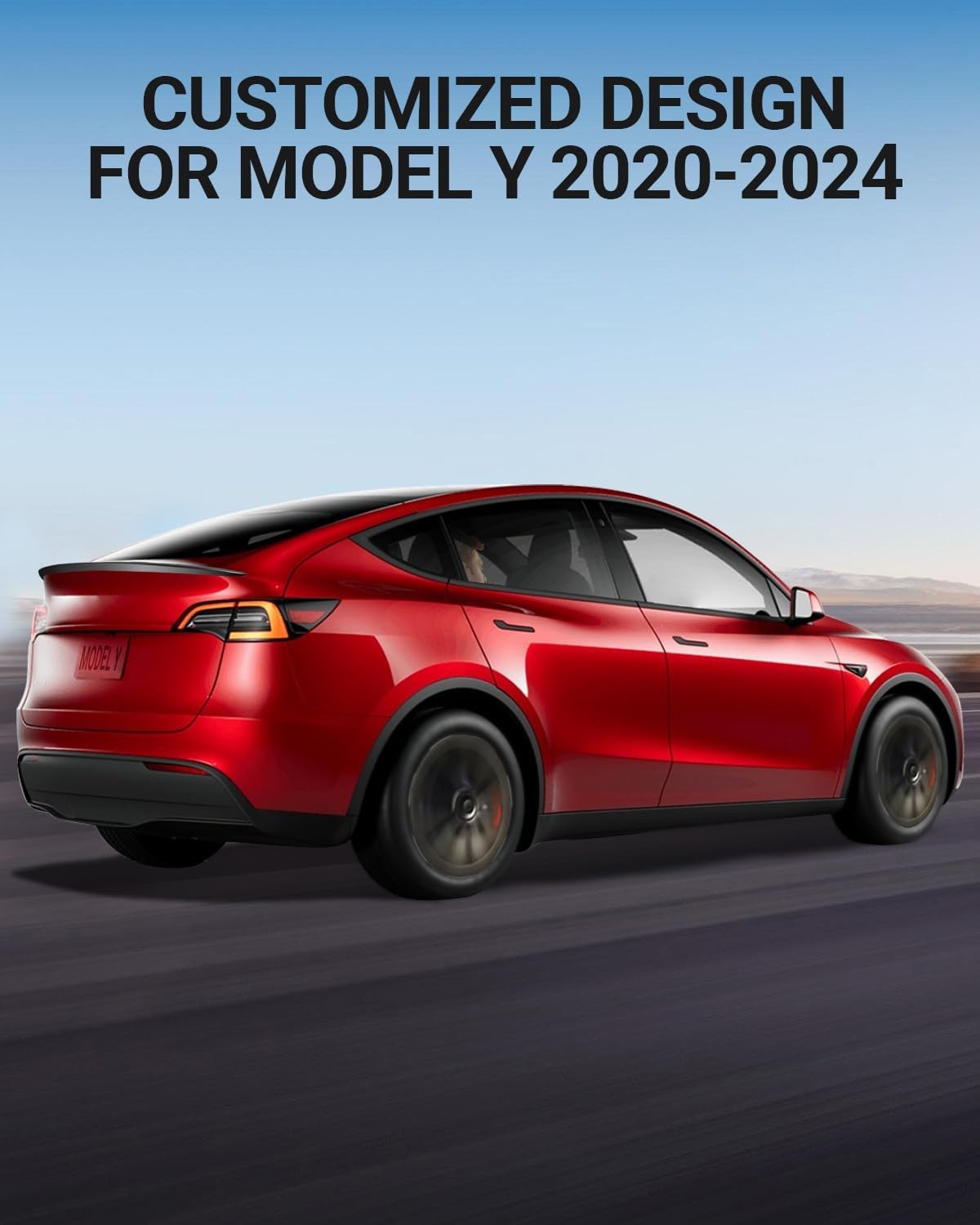 Tesla Model Y Achterspoiler Mat Zwart - 52% Korting