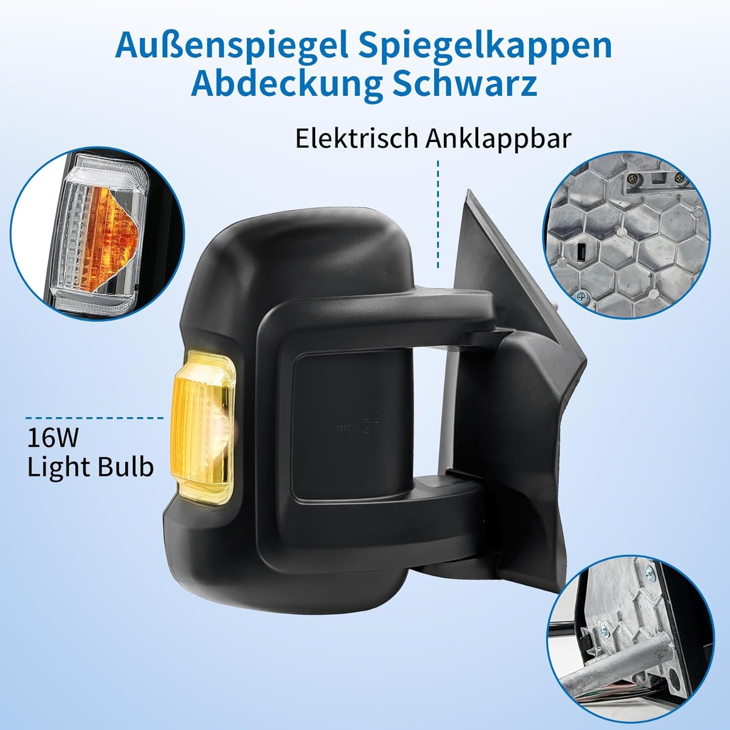 Buitenspiegel Rechts Elektrisch Inklapbaar met Korting - Fiat Ducato
