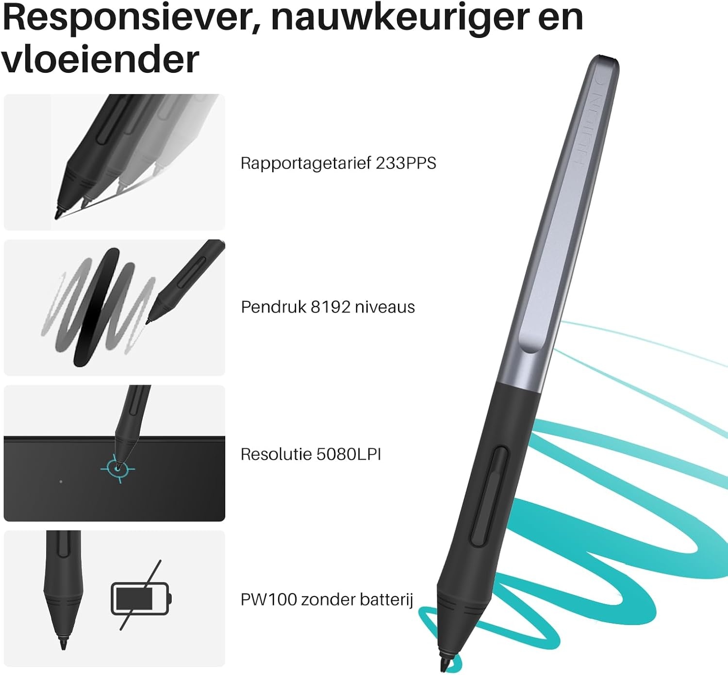 Grafische Tekentablet Huion Inspiroy H640P - 28% Korting