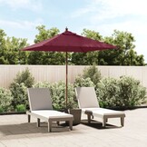 VidaXL Parasol Bordeauxrood - 71% Korting!