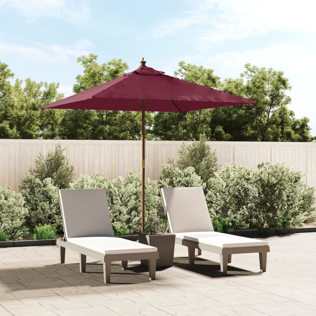 VidaXL Parasol Bordeauxrood - 71% Korting!