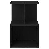 vidaXL Nachtkastjes (2 st) Zwart - 35x35x55 cm - 33% Korting