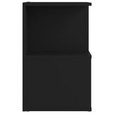 vidaXL Nachtkastjes (2 st) Zwart - 35x35x55 cm - 33% Korting