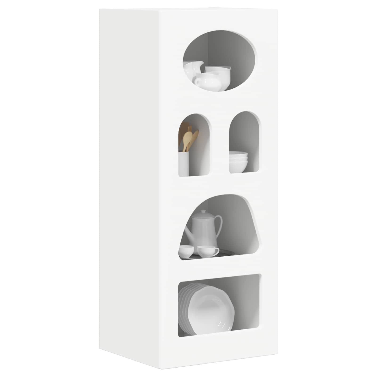 VidaXL Dressoir Wit (54% korting) - Bewerkt Hout