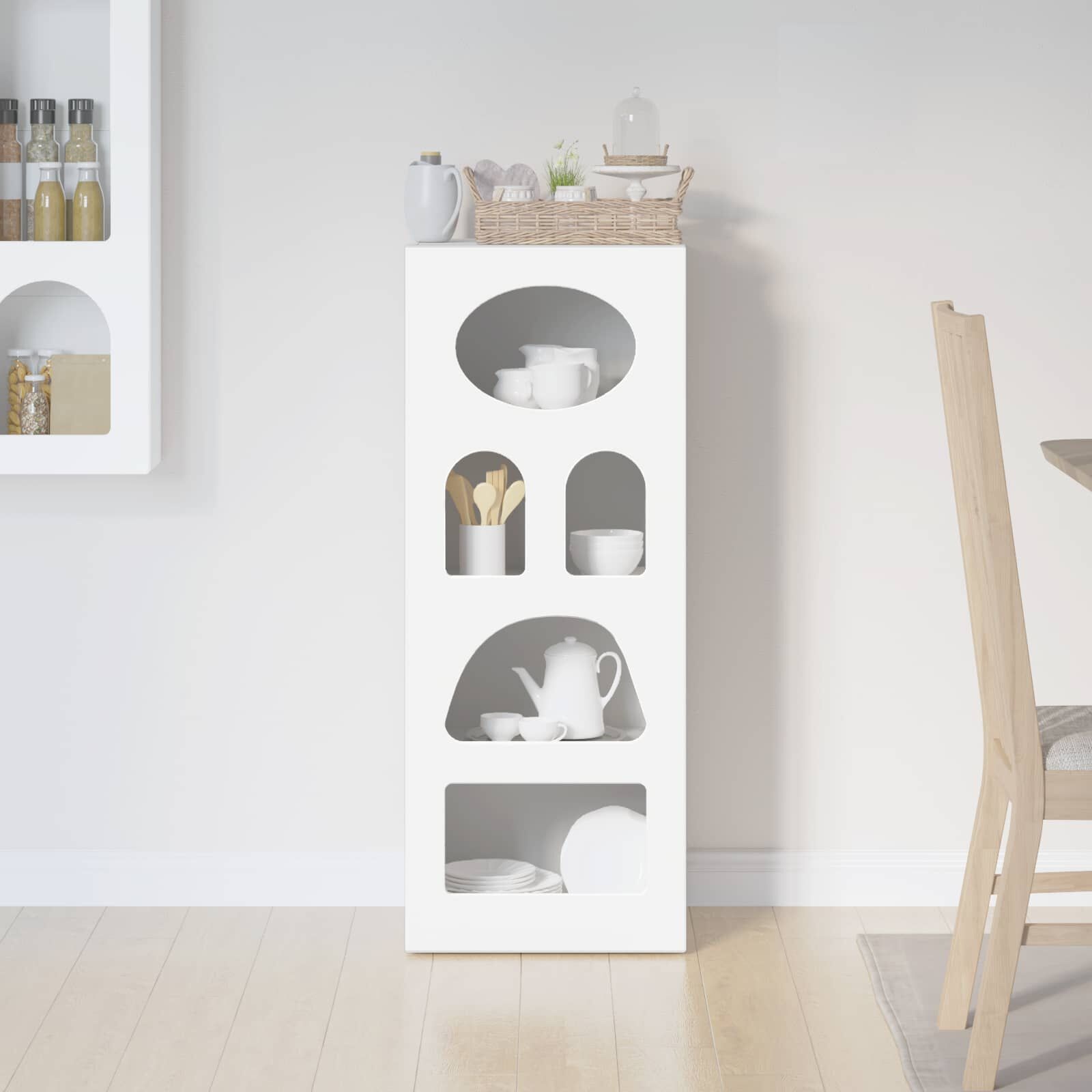 VidaXL Dressoir Wit (54% korting) - Bewerkt Hout