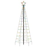 vidaXL LED Kerstboom 180cm Kleurrijk - 45% Korting!