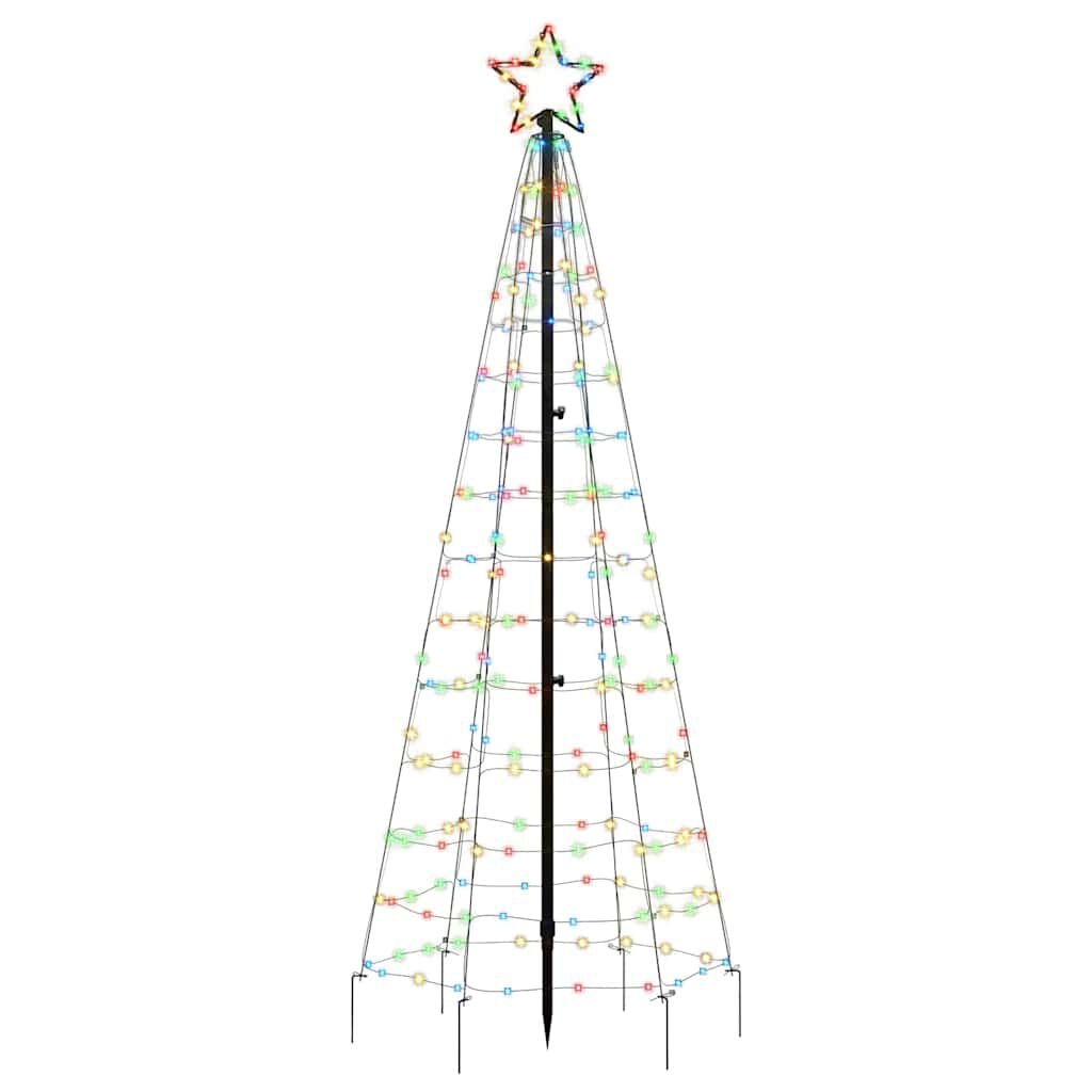 vidaXL LED Kerstboom 180cm Kleurrijk - 45% Korting!