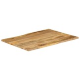 VidaXL Tafelblad Massief Mangohout - Natuurlijke Rand - 100x80cm - 35% Korting