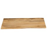 VidaXL Tafelblad Massief Mangohout - Natuurlijke Rand - 100x80cm - 35% Korting