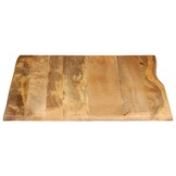 VidaXL Tafelblad Massief Mangohout - Natuurlijke Rand - 100x80cm - 35% Korting