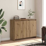 vidaXL Dressoir Artisanaal Eiken - 102x33x75cm - 30% Korting