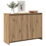 vidaXL Dressoir Artisanaal Eiken - 102x33x75cm - 30% Korting