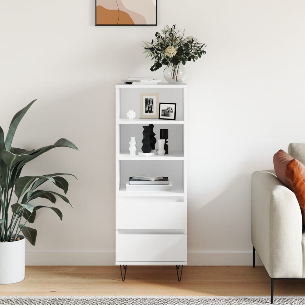 Hoge kast Wit 40x36x110 cm met 78% Korting