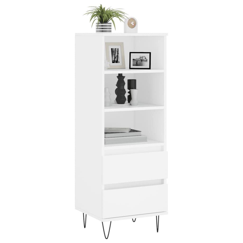 Hoge kast Wit 40x36x110 cm met 78% Korting
