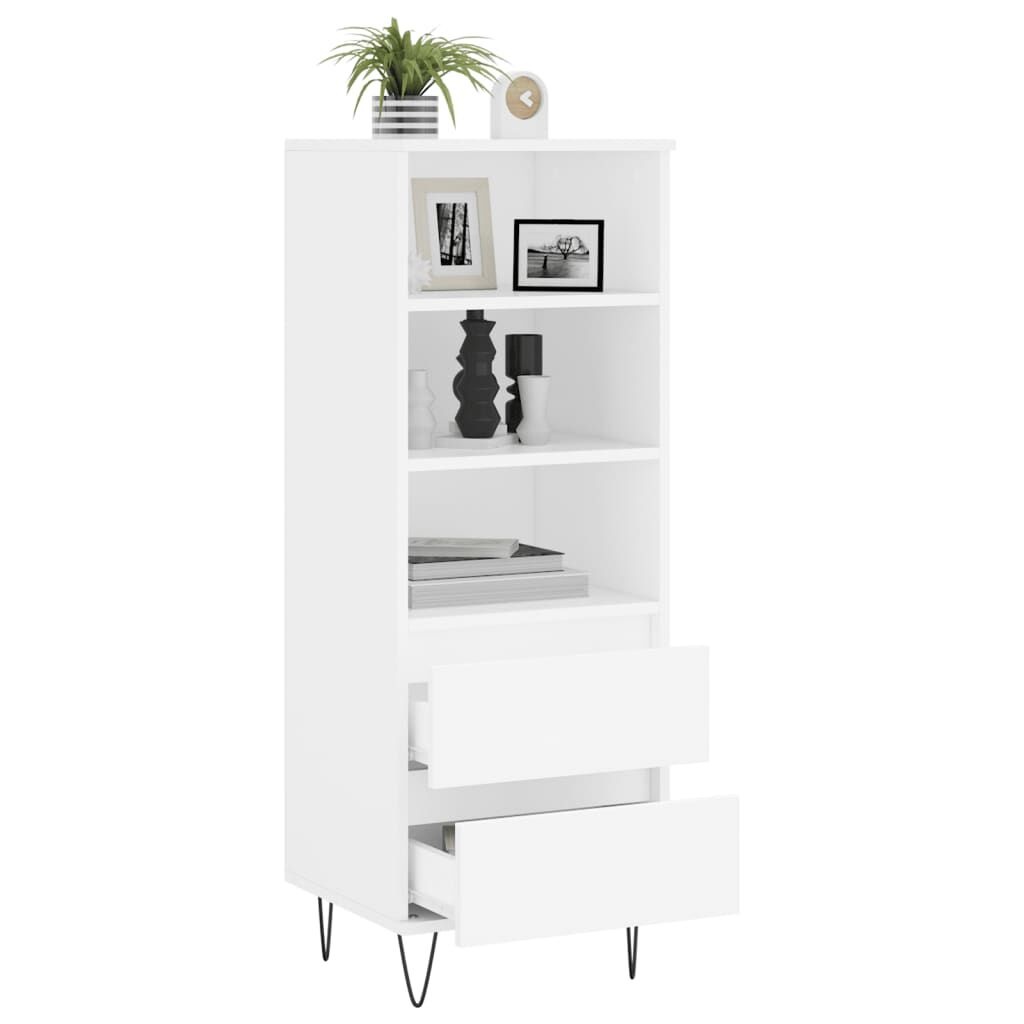 Hoge kast Wit 40x36x110 cm met 78% Korting