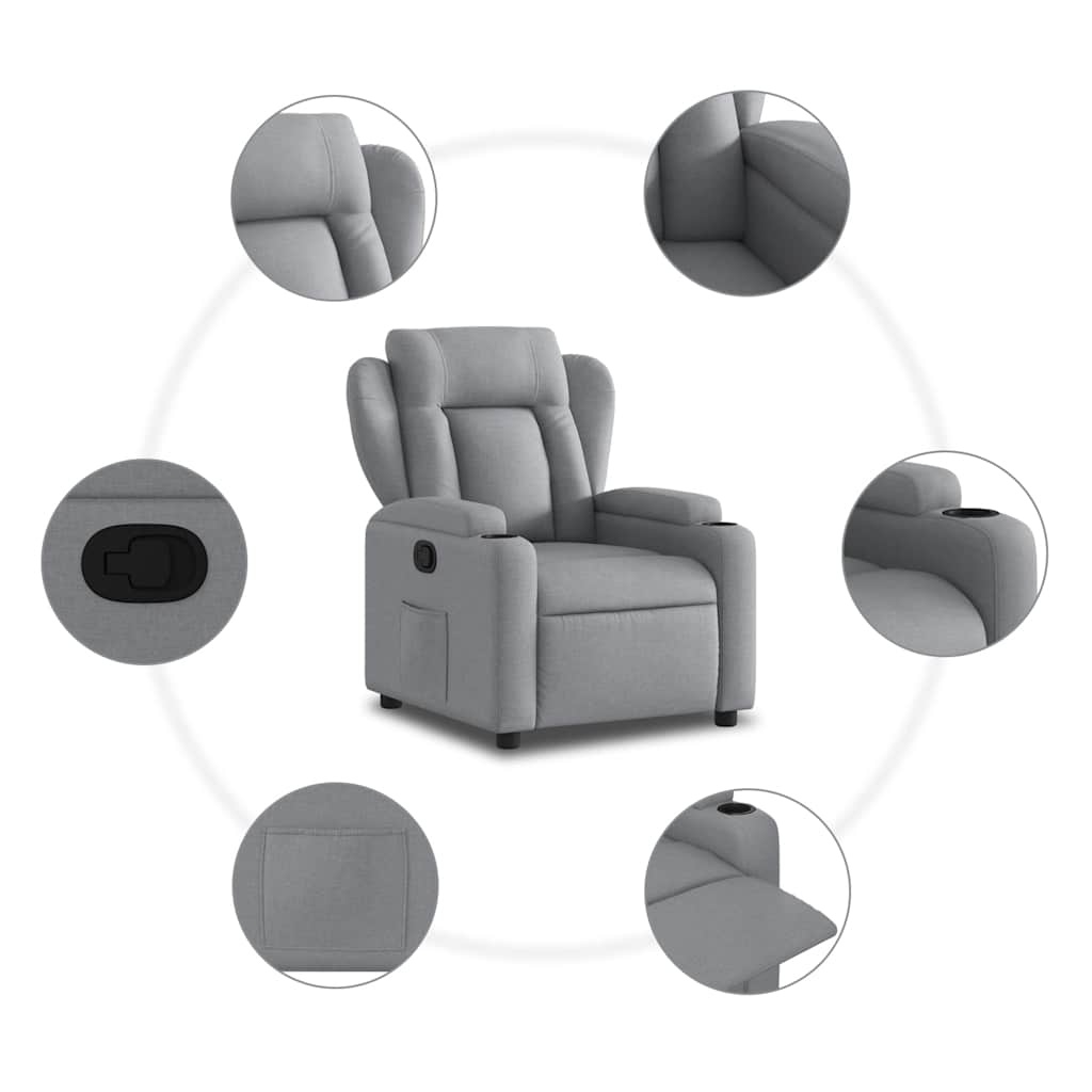 vidaXL Fauteuil Lichtgrijs - 35% Korting