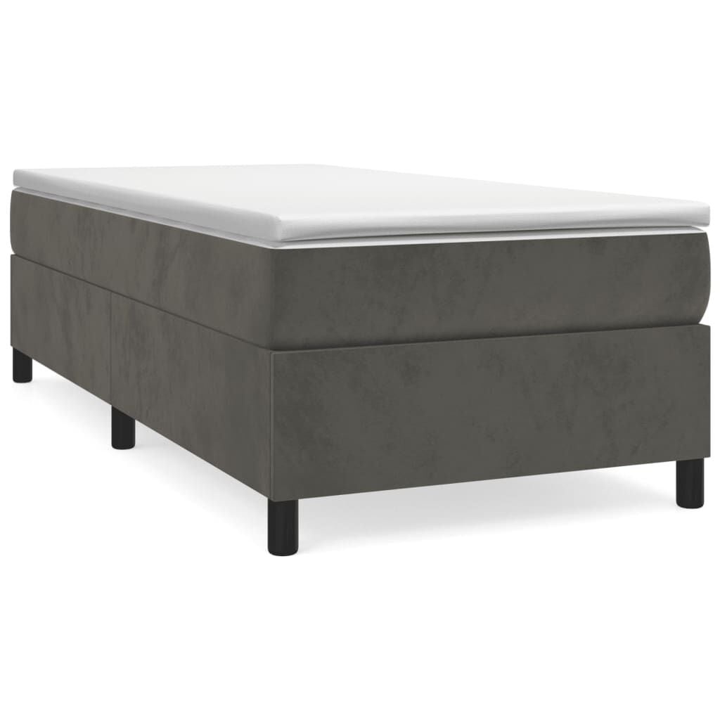 vidaXL Donkergrijs Bedframe Fluweel 90x200 cm - 34% Korting!