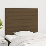 2x Hoofdborden Stof Donkerbruin - 77% Korting
