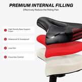 Comfortabel Fietszadel (Rood) | 34% Korting