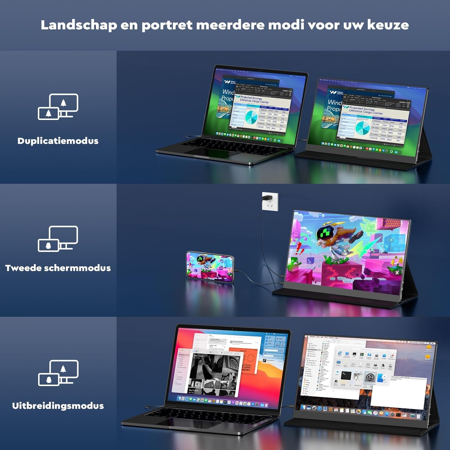 Draagbare Monitor 15.6" FHD IPS - 29% Korting!