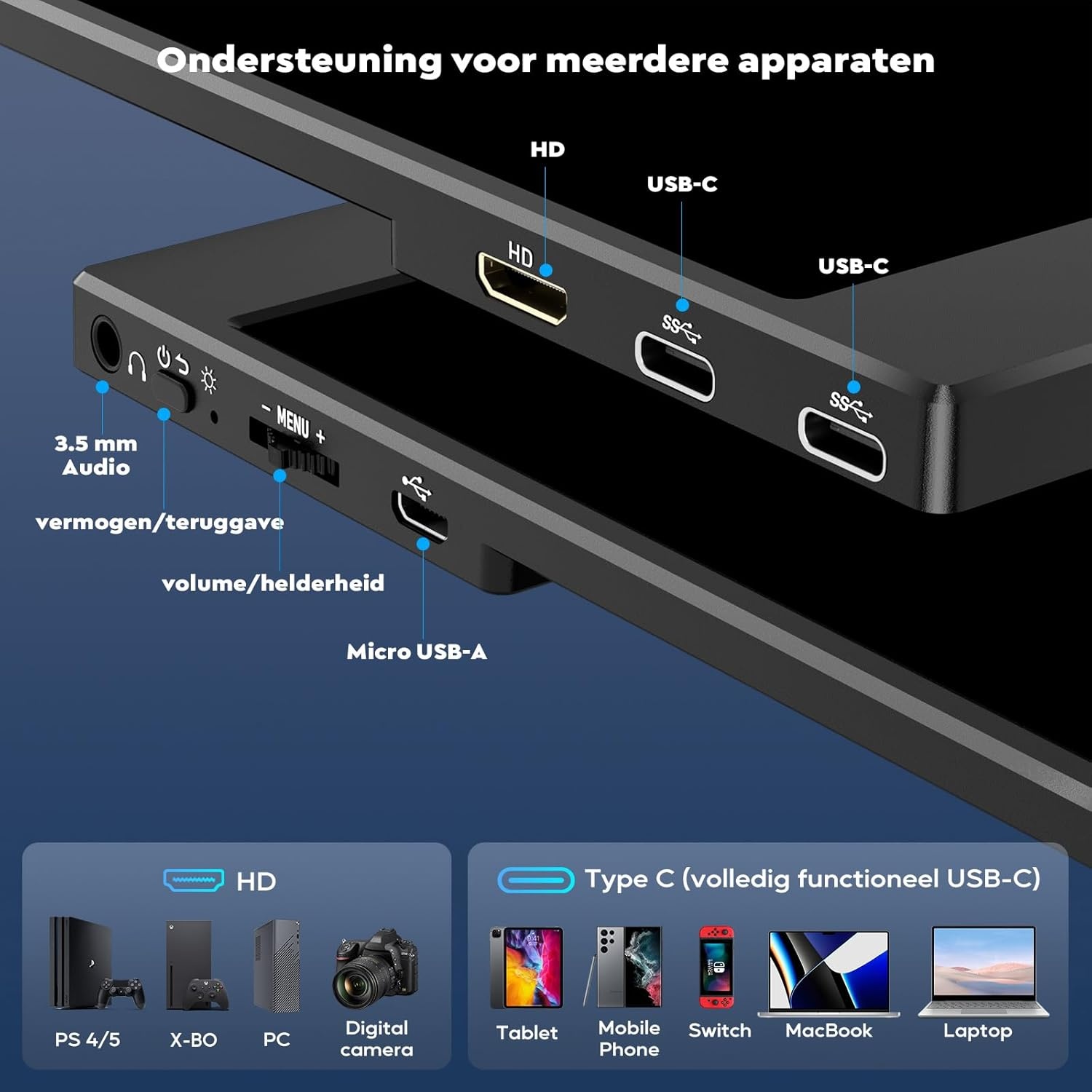 Draagbare Monitor 15.6" FHD IPS - 29% Korting!