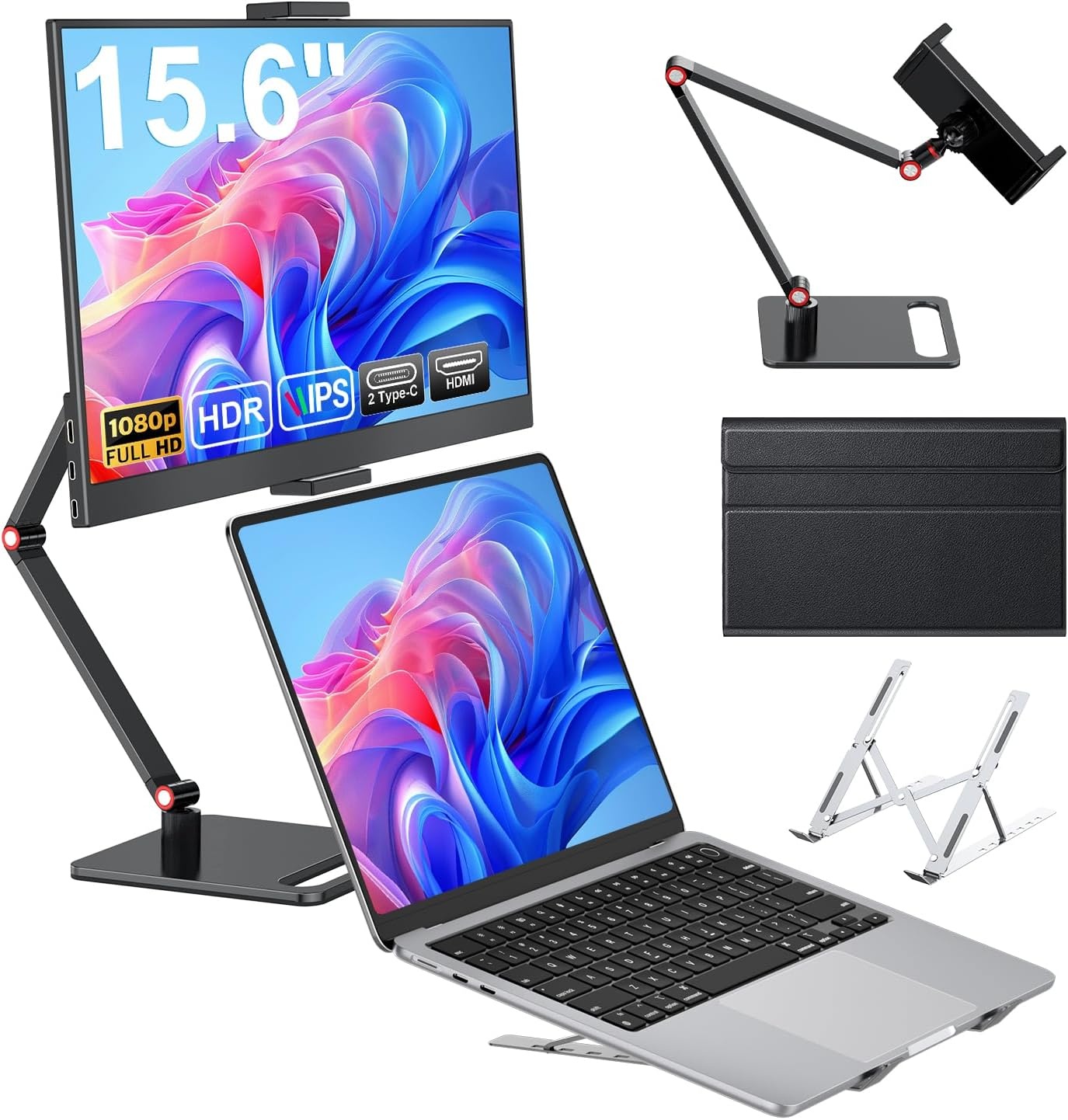 Draagbare Monitor 15.6" FHD IPS - 29% Korting!