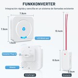 Besimlive Draadloze Deurbel Extender met 2 Stopcontacten - Wit - 34% Korting