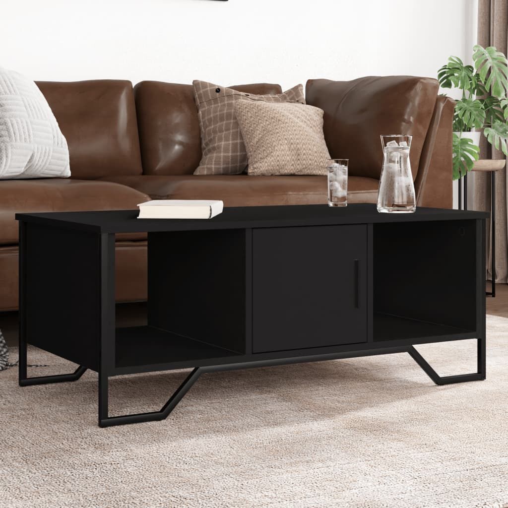 vidaXL Salontafel - Bewerkt Hout Zwart - 34% Korting!