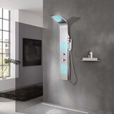 VidaXL Douchepaneel RVS Gebogen - 30% Korting