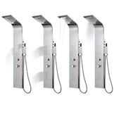 VidaXL Douchepaneel RVS Gebogen - 30% Korting