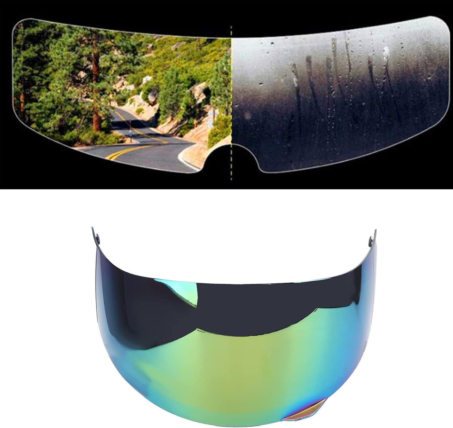 Universeel Motorhelm Vizier - Krasbestendig & Anticondens - 78% Korting