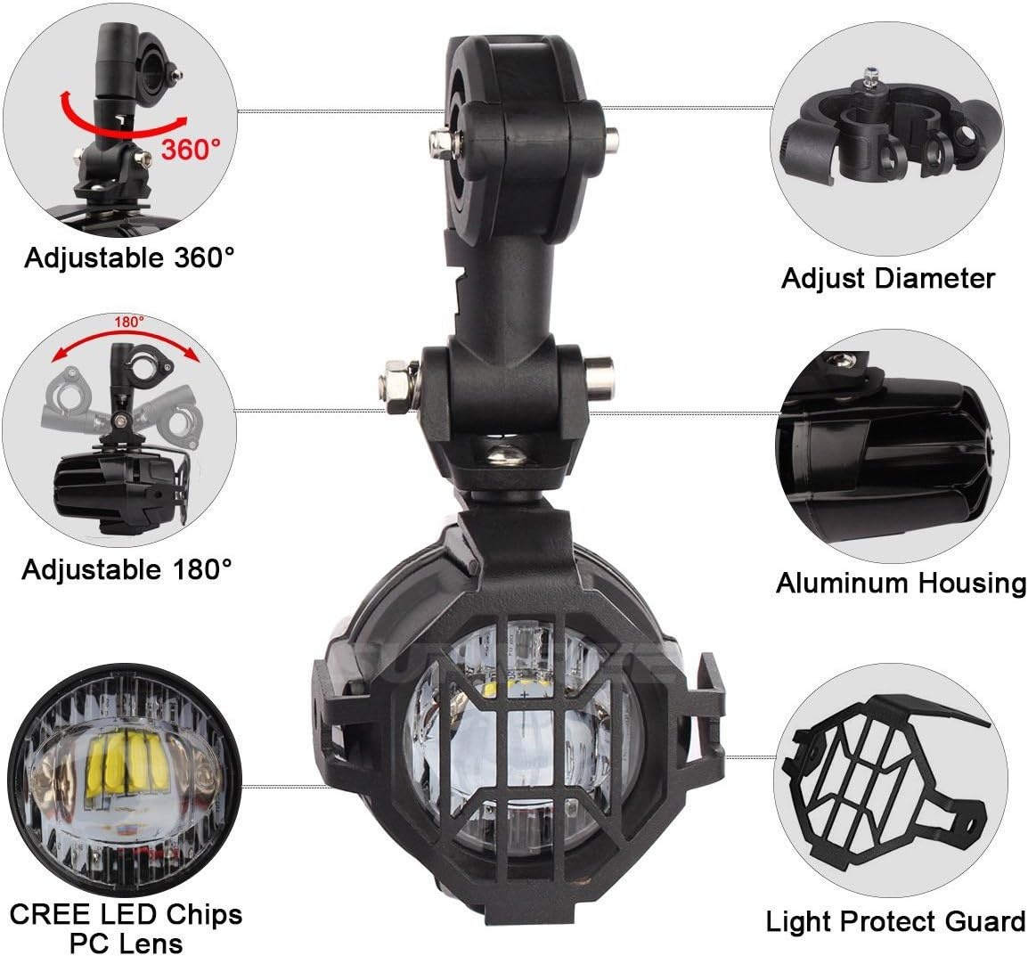 SUPAREE LED Mistlampen (40W) - 54% Korting!