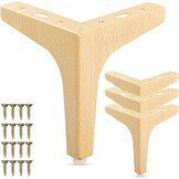 La Vane Meubelpoten 10cm Hout (4 stuks) - 31% Korting