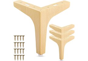 La Vane Meubelpoten 10cm Hout (4 stuks) - 31% Korting