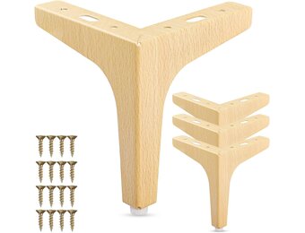 La Vane Meubelpoten 10cm Hout (4 stuks) - 31% Korting