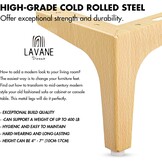 La Vane Meubelpoten 10cm Hout (4 stuks) - 31% Korting
