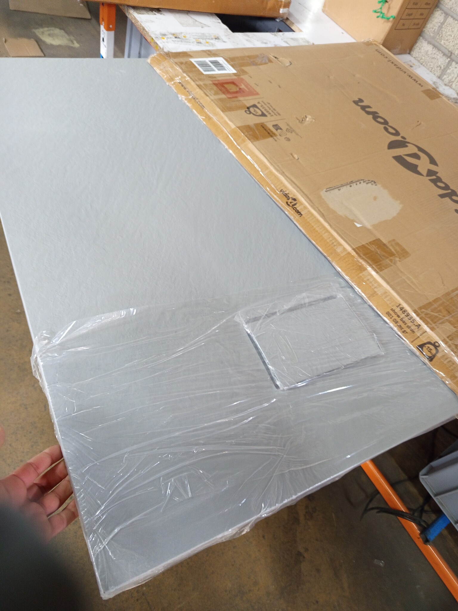 vidaXL Douchebak 100x80 cm SMC Grijs - 54% Korting!