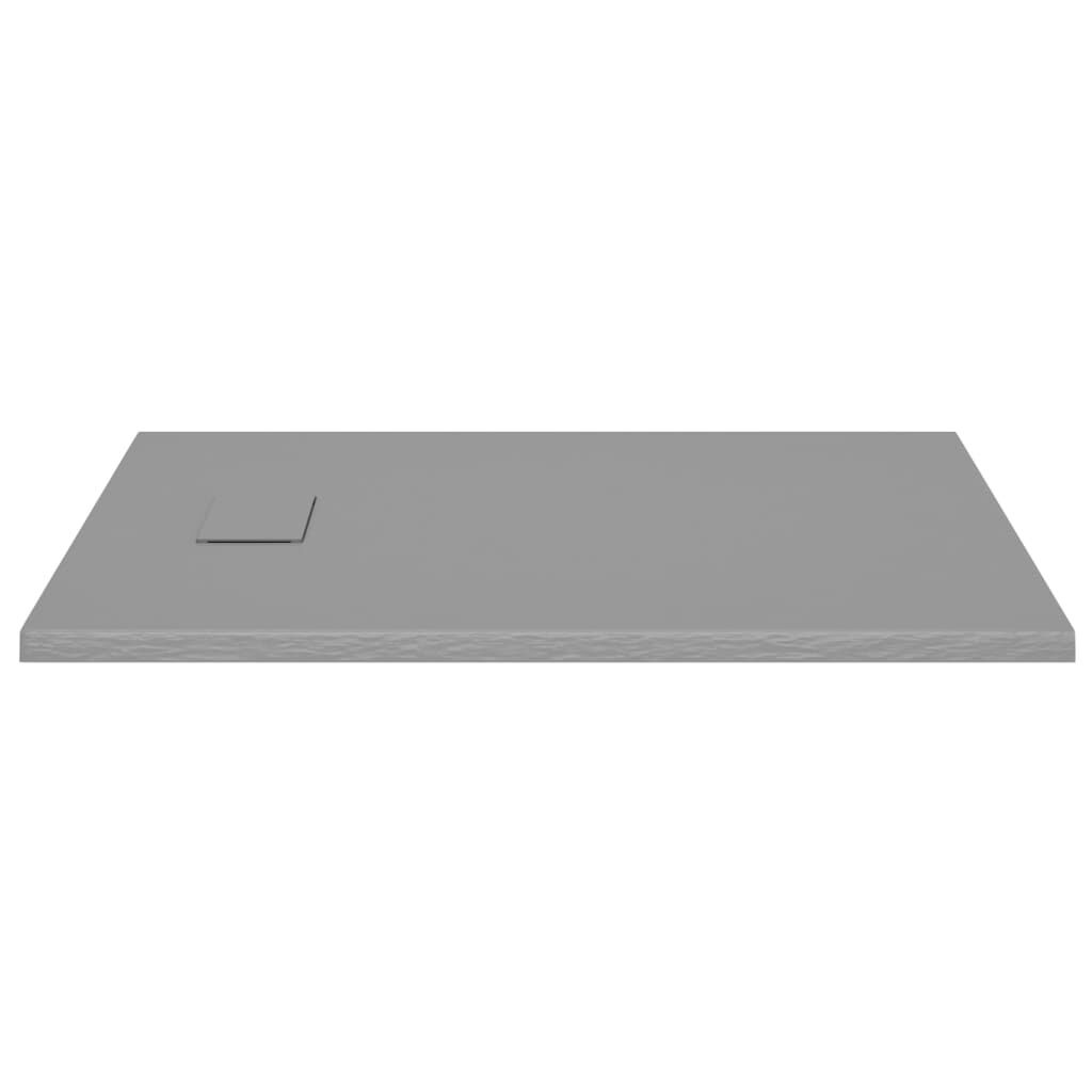 vidaXL Douchebak 100x80 cm SMC Grijs - 54% Korting!