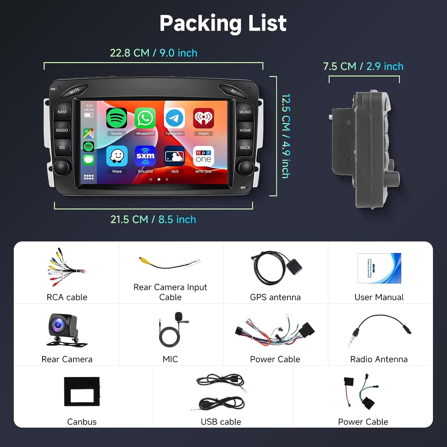 Autoradio 7" IPS HD | 8-Core, 6GB/128GB | CarPlay/Android Auto | 35% Korting