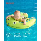 HECCEI Mambobaby Zelfopblaasbare Baby Zwemband - 3-24 Mnd (Emerald) - 33% Korting!