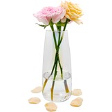 Glazen Vaas 22 cm - Modern Transparant (26% Korting)