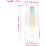 Glazen Vaas 22 cm - Modern Transparant (26% Korting)