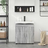 vidaXL Wastafelkast TULUM Grijs Sonoma - 34% Korting!