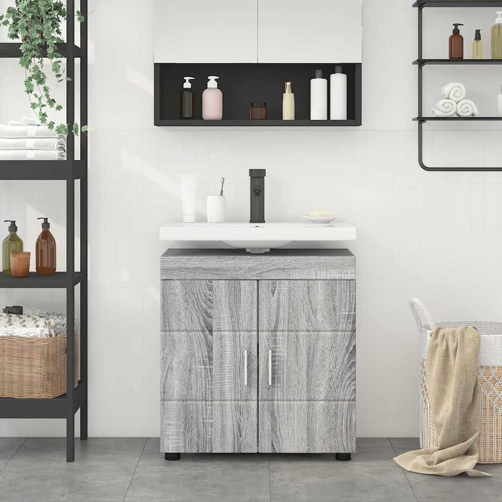 vidaXL Wastafelkast TULUM Grijs Sonoma - 34% Korting!