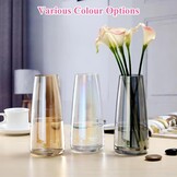 Glazen Vaas 22 cm - Modern Transparant (26% Korting)