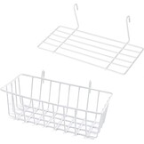 Rastermand & Rechte Plank voor Wandrek | 2 Stuks | IJzerdraad | 71% Korting