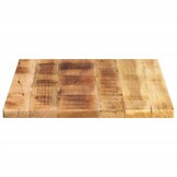 VidaXL Tafelblad Mangohout 80x60cm - 29% Korting