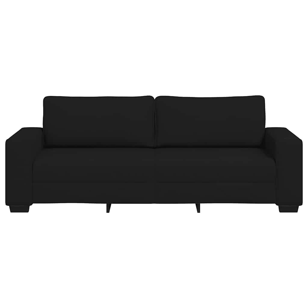 vidaXL 3-zitsbank Zwart Stof - 35% Korting!
